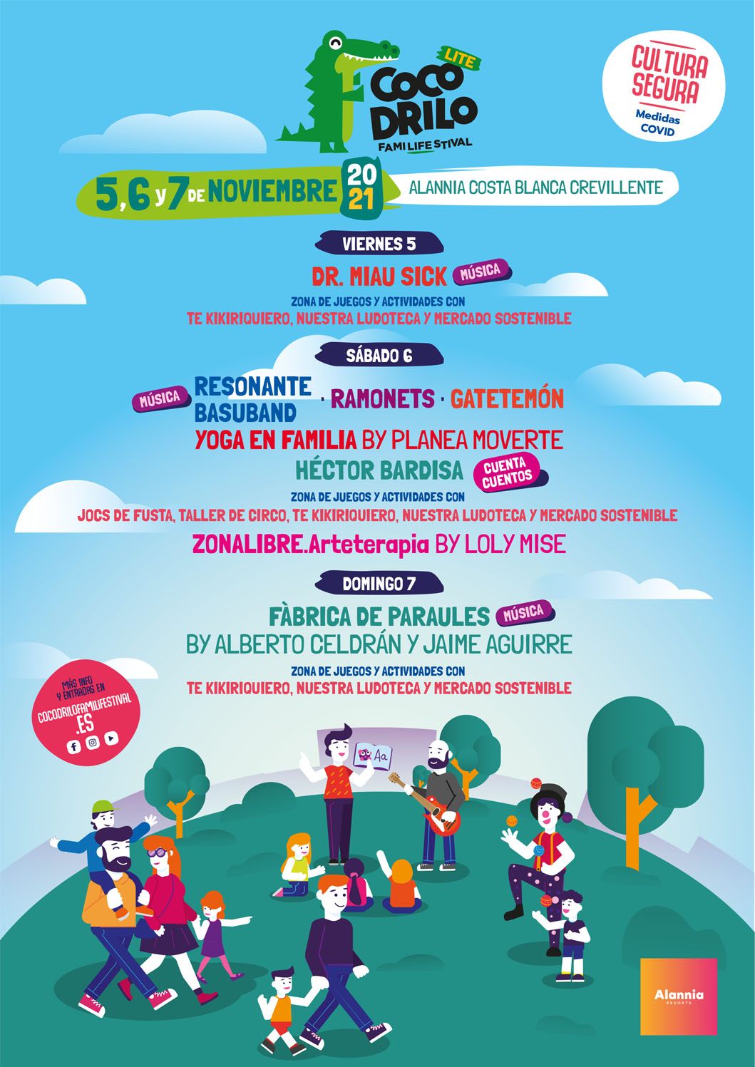 cartel cocodrilo family festival noviembre 2021