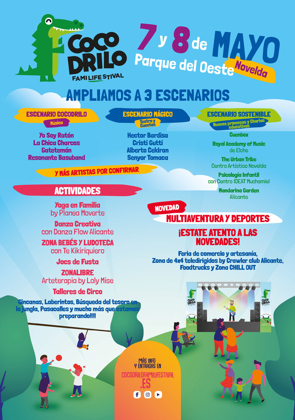 COCODRILO FAMILIFESTIVAL 2022 - Cocodrilo Familifestival - ¡El Festival  para toda la familia!